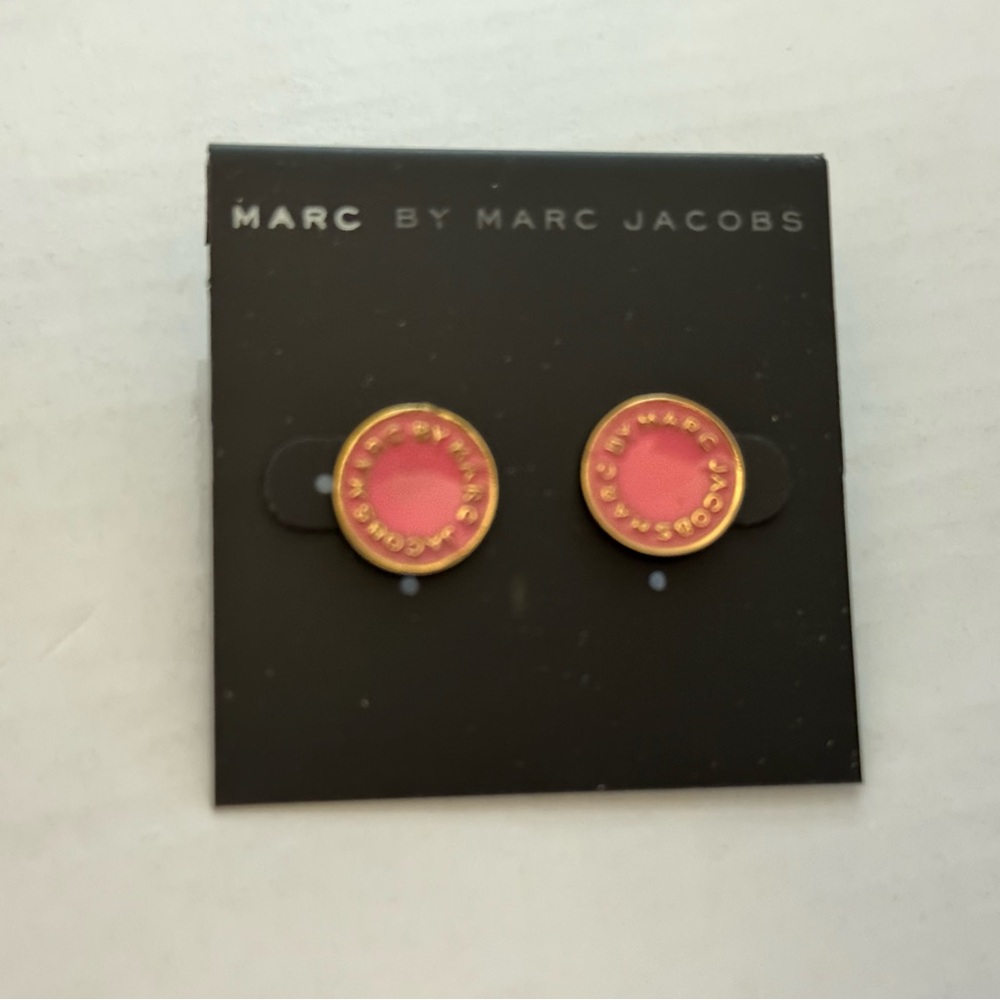 Marc by Marc Jacobs Pink and Gold Earrings